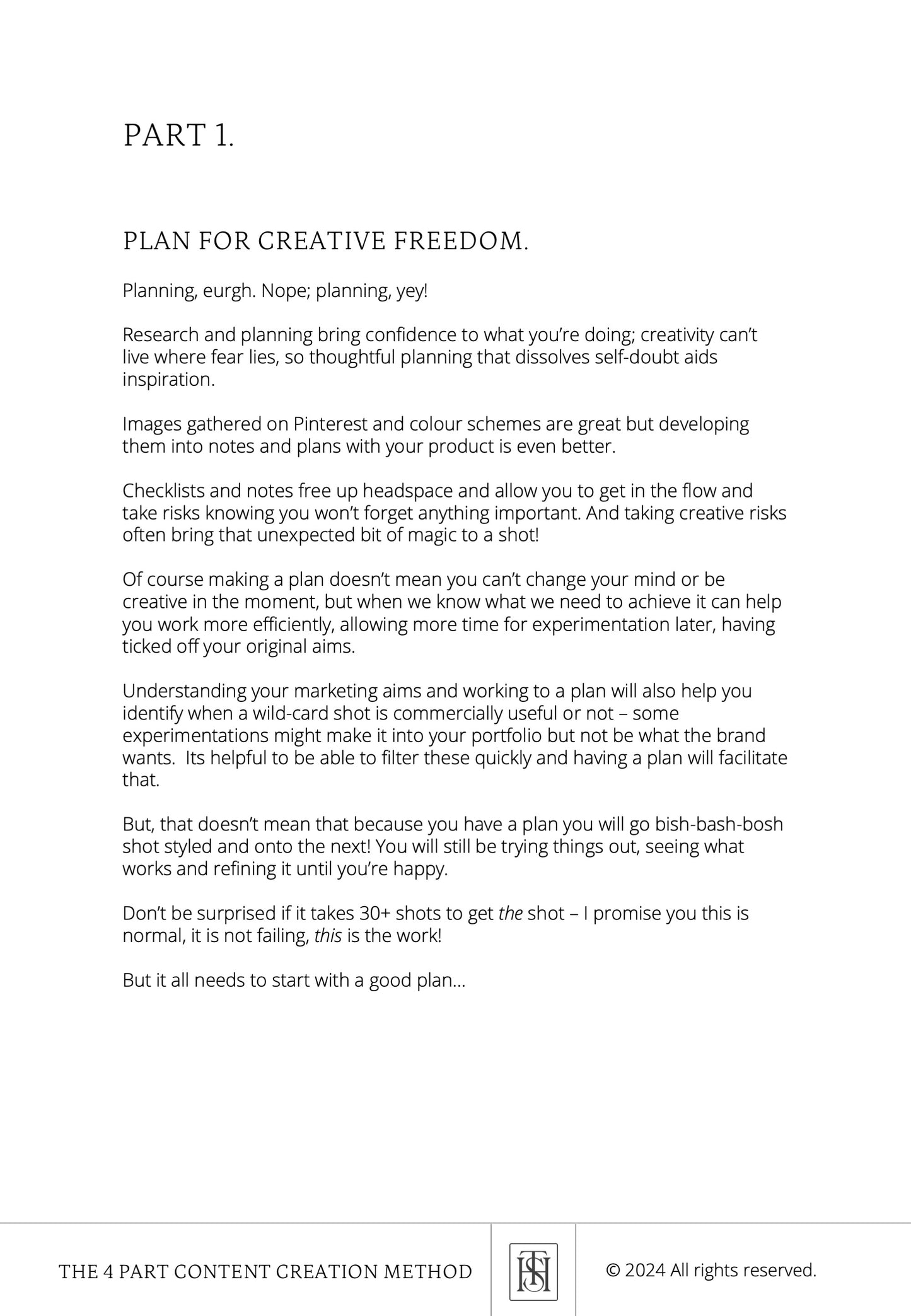 THE STYLING HANDBOOK - 4 PART CONTENT CREATION METHOD
