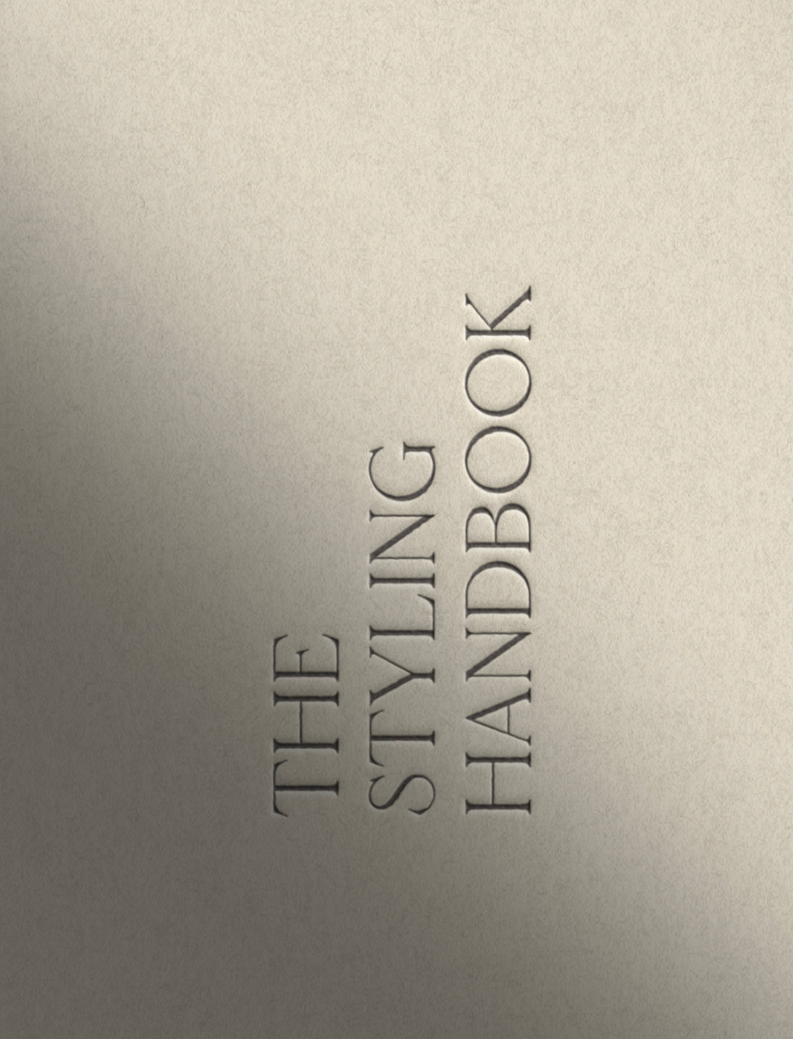 THE STYLING HANDBOOK - 4 PART CONTENT CREATION METHOD