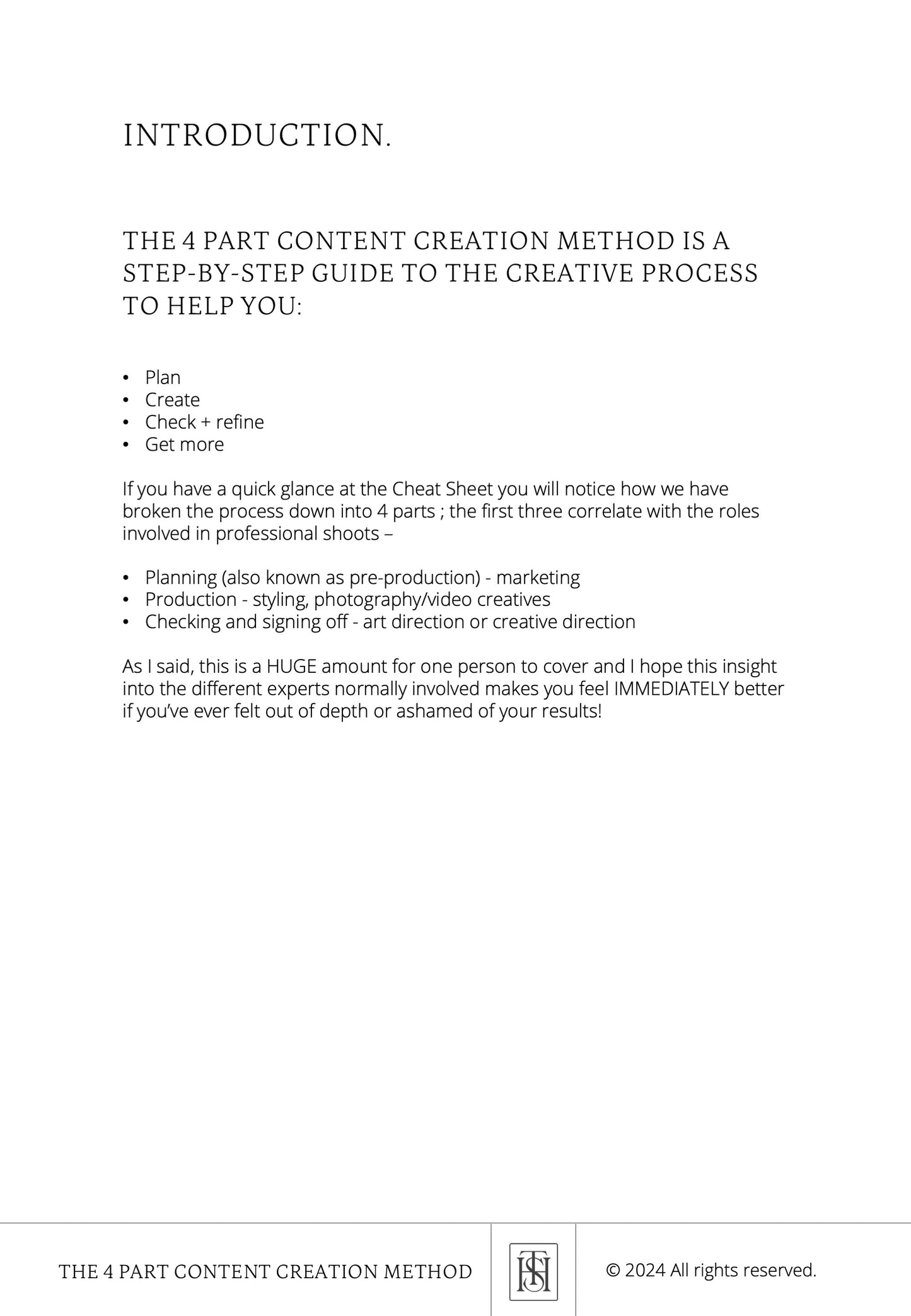THE STYLING HANDBOOK - 4 PART CONTENT CREATION METHOD